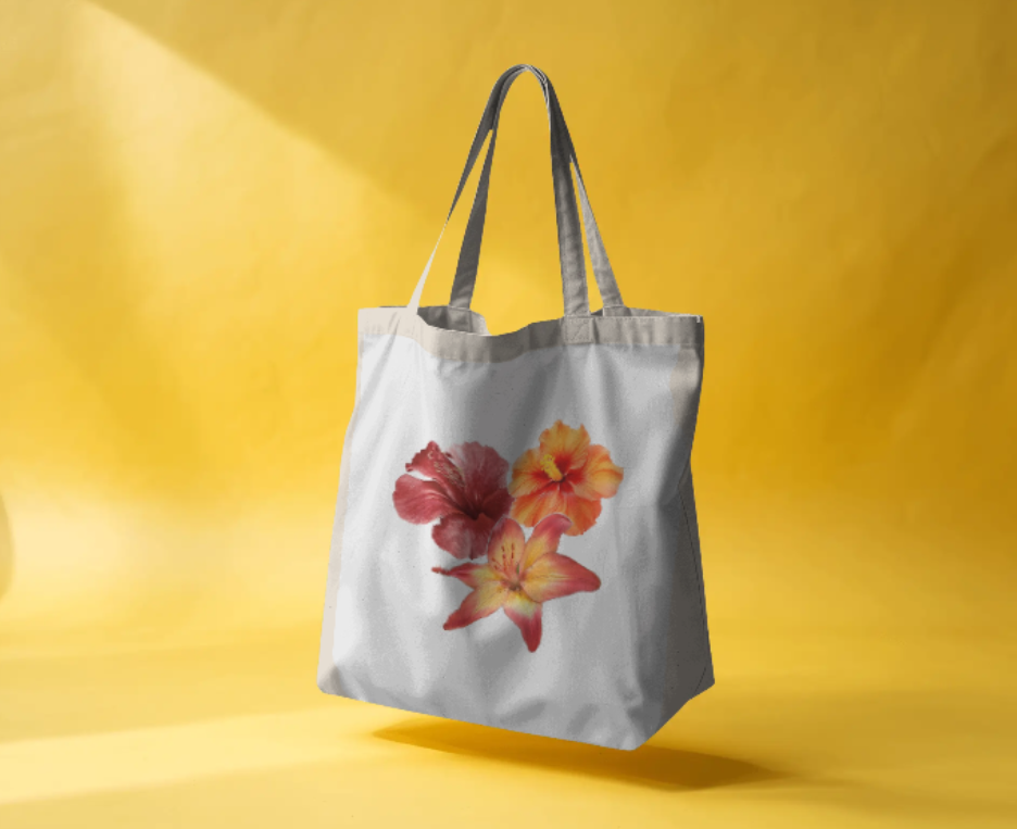 Sunset Blossom Tote Bag